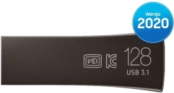 USB flash pogon BAR Plus 128 GB, USB 3.1, titansko siva