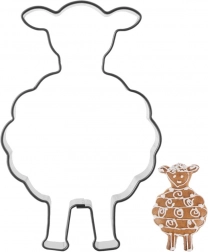 Rezač za kekse od nehrđajućeg čelika ovčica 7 cm