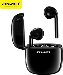 Bluetooth slušalice crna s punjačkom stanicom