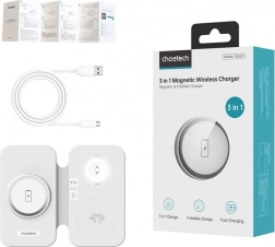 Indukcijski punjač CHOETECH 3 u 1 T616-F bijeli