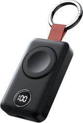 Prijenosni bežični punjač za pametne satove Joyroom 2000mAh crni