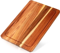 Drvena daska za rezanje i posluživanje od bagremova drva 37 × 25 cm