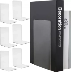 Prozirni knjižni držači RUHHY – set od 6 kom