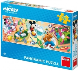 Panoramske puzzle DISNEY Mickey i prijatelji – sport, 150 dijelova