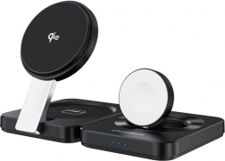 Sklopivi magnetski bežični punjač 3 u 1 CHOETECH Qi2 za iPhone, Apple Watch i AirPods