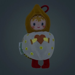 Božićna plišana dekoracija bijela vilenjakinja Mimmi Lilliputiens