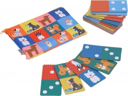 Petit Collage domino 2u1 psi i brojevi