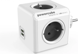 Razdjelnik utičnica PowerCube Original USB, sivi