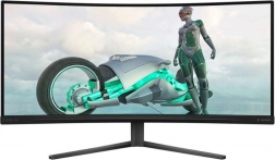 Zakrivljeni 34" gaming monitor VA, 180 Hz, HDMI x2, DP x2