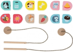 Cubika što jedemo – nizajući drveni set