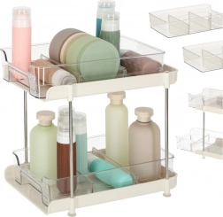 Dvorazinski akrilni organizator s izvlačnim policama i pregradama