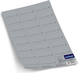 Samoljepljive sive naljepnice za začine, 23 kom