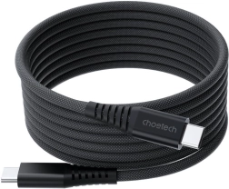 Choetech USB-C na USB-C magnetski kabel 240W 1,8 m crni