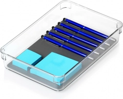 Plastični spremnik/organizer GREY 24 × 16 × 4,5 cm