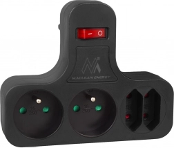 Četverostruka utičnica s prekidačem Maclean Energy