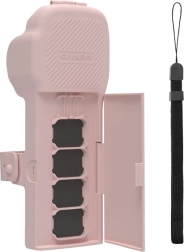 Zaštitna futrola Sunnylife s remenom i vrpcom za vrat za DJI Osmo Pocket 3 – ružičasta