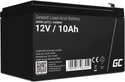 Baterija AGM VRLA GREEN CELL 12 V 10 Ah bez održavanja za UPS i rezervno napajanje
