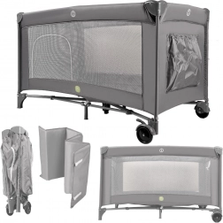 Putni dječji krevetić 60 × 120 cm sa sklopivim okvirom i madracem