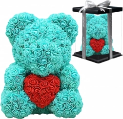 Medvjedić od ruža 40 cm – poklon set za Valentinovo