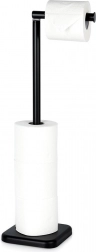 Samostojeći držač za toaletni papir 56 cm – crni VILDE