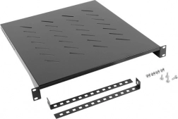 Polica za 19" rack 800 mm 1U 483x500 mm crna