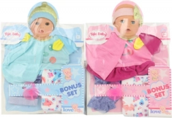 Odjeća za lutku 40 cm s pelenom i dudadom