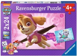 Ravensburger puzzle Paw Patrol Skye i Everest 2×24 dijelova