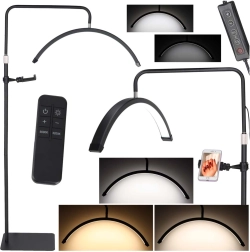 LED lučna kozmetička lampa 36 W s podesivom temperaturom i stalkom