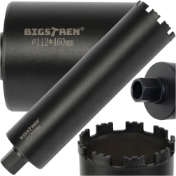 Dijamantna krunska freza BIGSTREN 112 × 460 mm, navoj 1.1/4 UNC