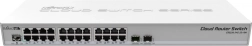 upravljani preklopnik 24× gigabit ethernet s 2× sfp+ mikrotik crs326-24g-2s+rm