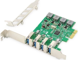 PCIe kartica s 4× USB 3.0 priključka (Low Profile) – čipset VL805