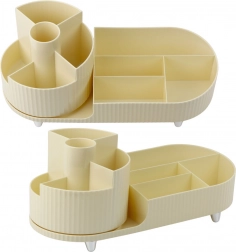 Organizator za kozmetiku s rotirajućim mehanizmom, bež