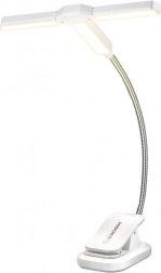 Trogoglavo svjetlo za čitanje Glocusent USB-C bijelo