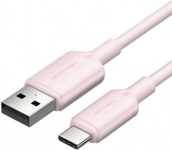 USB kabel USB-A na USB-C 2.0 3A 2 m ružičasti Vention