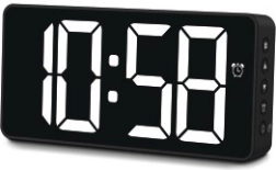 Elektronički budilica Bali s LED zaslonom i termometrom