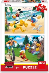 Puzzle Mickey sporta 2×77 dijelova