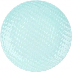 Keramički desertni tanjur Relief 21 cm, pastelnо zelene boje