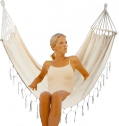 Vrtna boho viseća mreža za dvije osobe 200 × 150 cm s resama