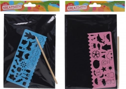 Grebalica slika A5 s predloškom i olovkom