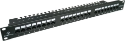 Patch panel UTP kat. 6, 24 portova, LSA s policom, 1U