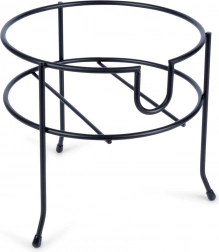 Metalni stalak za spremnik za piće s pipcem, crni, 20 cm