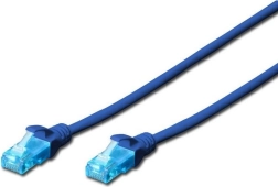 Patch kabel RJ45-RJ45 kat.5e U/UTP AWG 26/7 PVC 0,25 m plavi