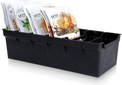 Crni kuhinjski organizator za začine 30 × 13 × 8 cm