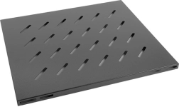Fiksna polica za 19'' rack crna 1U 465x500 mm