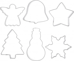 Set od 6 nehrđajućih kalupa za kolačiće