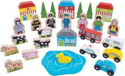 veliki set dodataka za drvene željezničke pruge BIGJIGS RAIL