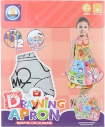 Slikarska pregača za djecu s perivom površinom i 12 flomastera