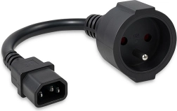 Adapter IEC 320 C14 na francusku utičnicu, 0,15 m