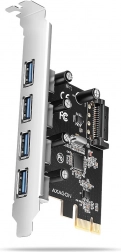 PCIe kontroler AXAGON s 4 USB 3.2 Gen 1 portova, UASP i napajanjem SATA