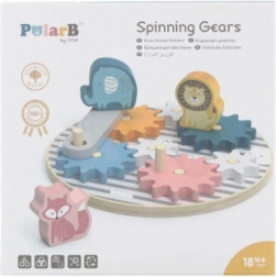 Drvene zupčaste kocke za djecu sa životinjama